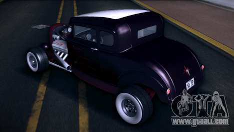 1931 Ford Model A Coupe Hot Rod Stripes V1 for GTA Vice City