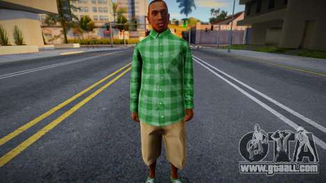 GTA V CJ HD Groove Steet Clothes for GTA San Andreas