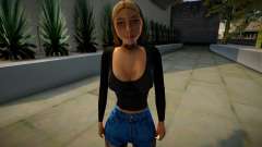 Girl in shorts for GTA San Andreas