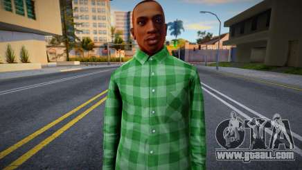 GTA V CJ HD Groove Steet Clothes for GTA San Andreas