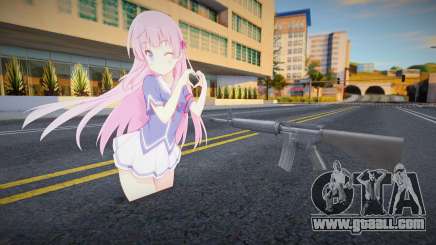 Ai Fuyuumi Waifu-Gun M16A4 Assistant for GTA San Andreas