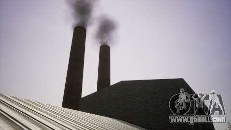 Realistic Industrial Chimney In Red County