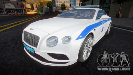 Bentley Continental GT 2 Police for GTA San Andreas
