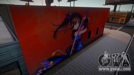 Rin Shibuya - Blossoming Blue Storm (Mural) for GTA San Andreas