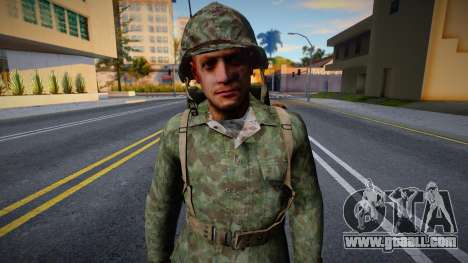 American Soldier from CoD WaW v9 for GTA San Andreas