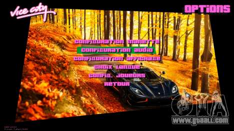 Koenigsegg Agera R HD Background for GTA Vice City