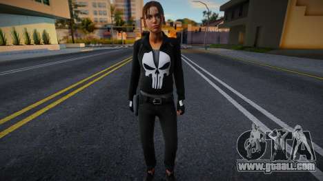 Zoe in the clothes of the Punisher from Left 4 D for GTA San Andreas
