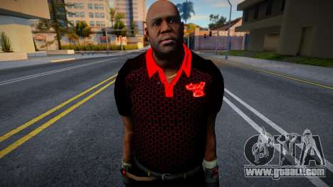 Coach in black T-shirt from Left 4 Dead 2 for GTA San Andreas
