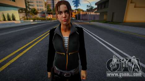 Zoe (Black Leather) from Left 4 Dead for GTA San Andreas