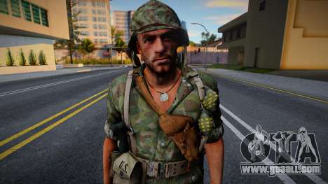 American Soldier from CoD WaW v11 for GTA San Andreas