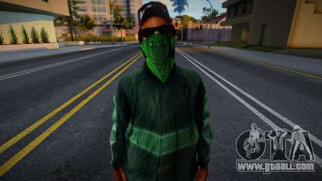 Ryder with bandana (Al Upscaled) for GTA San Andreas
