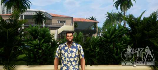 Floral Shirt White Jeans And Red Shoes for GTA Vice City Definitive Edition