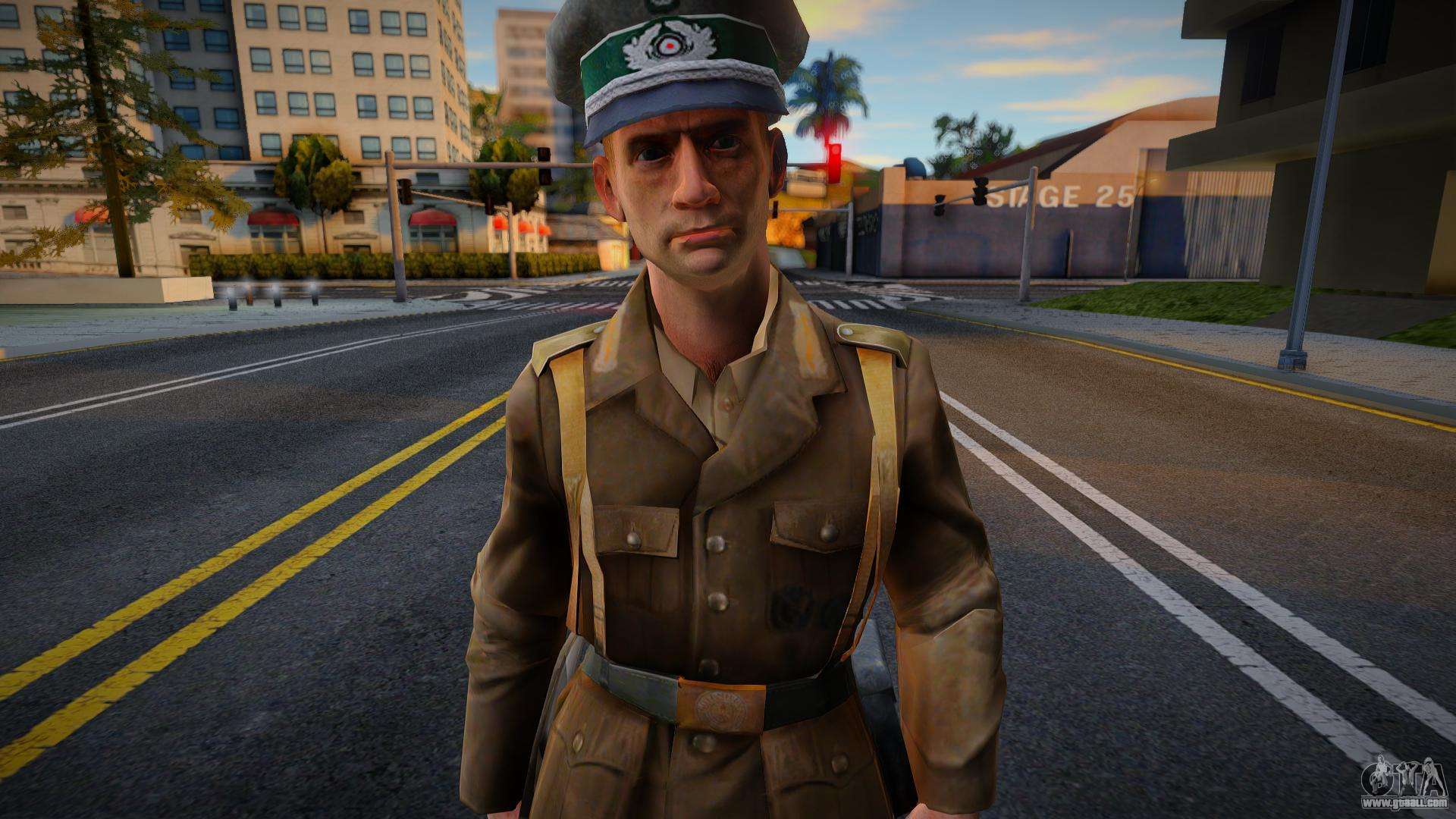German Officer (Africa) from Call of Duty 2 for GTA San Andreas