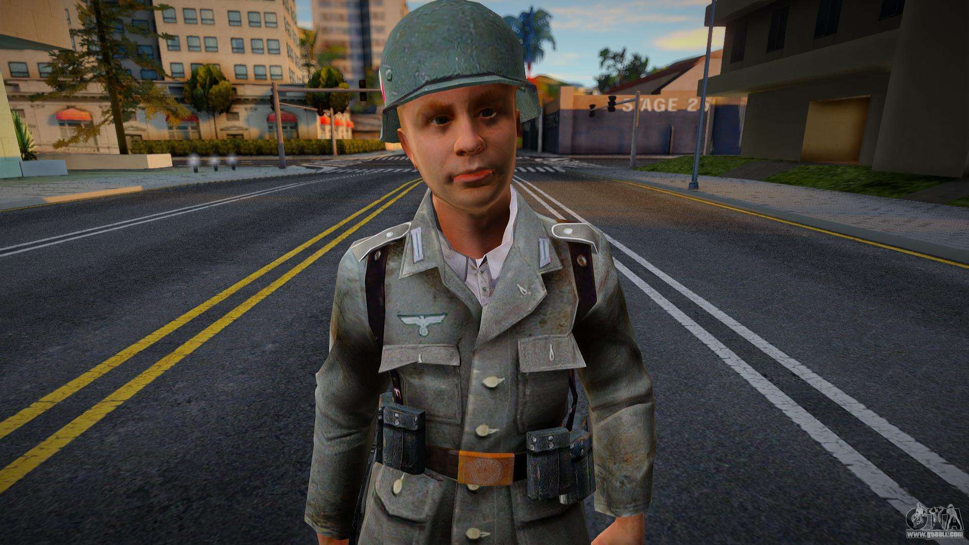 German soldier V2 (Normandy) from Call of Duty 2 for GTA San Andreas