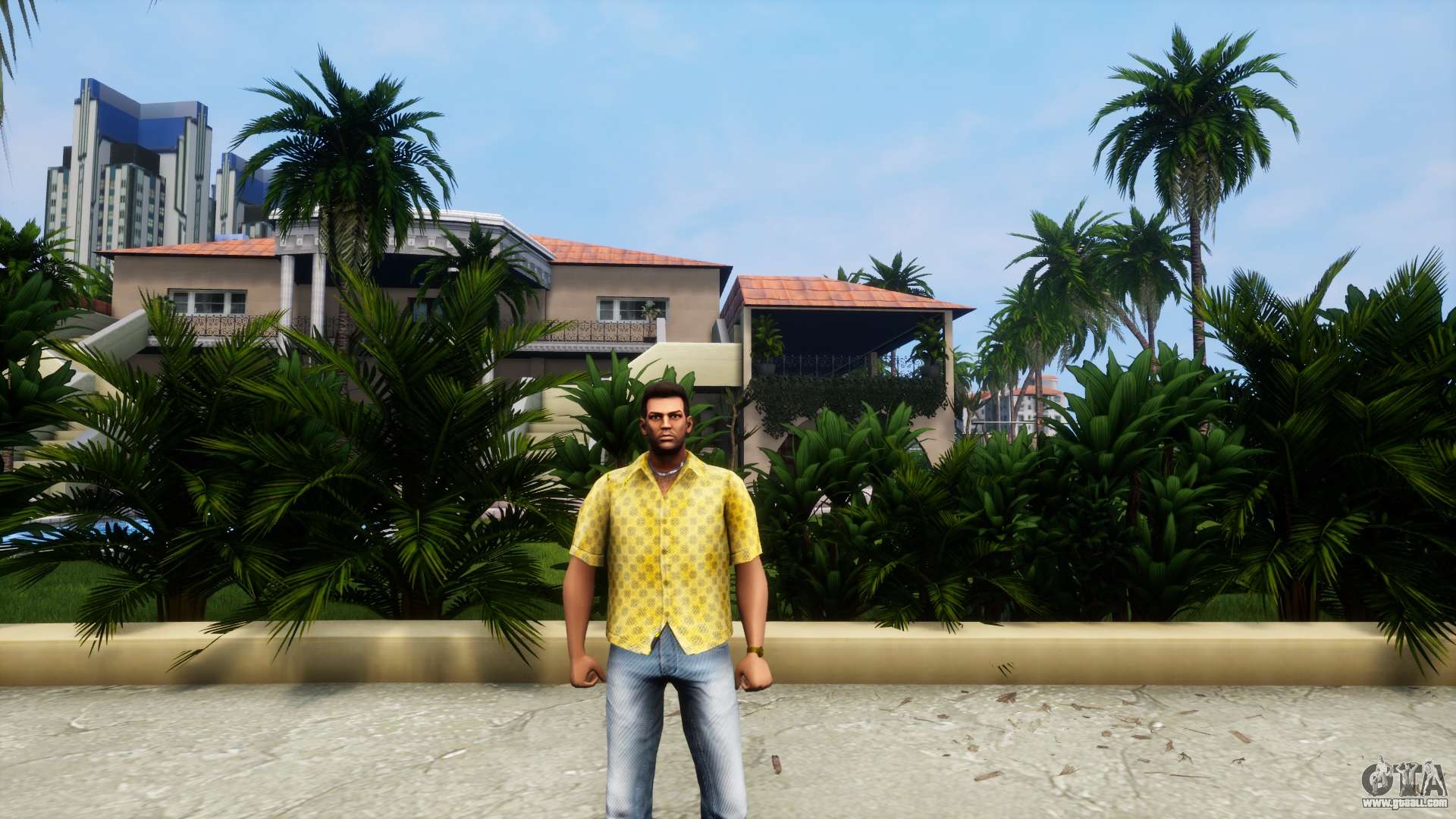 Golden Shirt and Light Blue Jeans v1 for GTA Vice City Definitive Edition