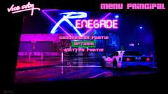 Retrowave Renegade Menu for GTA Vice City