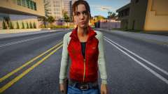 Zoe in red and gray clothes from Left 4 Dead for GTA San Andreas