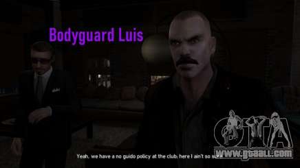 Bodyguard Luis for GTA 4