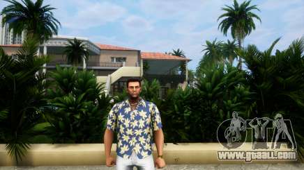 Floral Shirt White Jeans And Red Shoes for GTA Vice City Definitive Edition