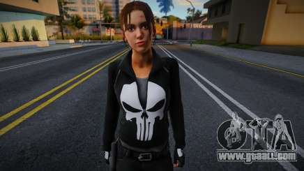 Zoe in the clothes of the Punisher from Left 4 Dead for GTA San Andreas