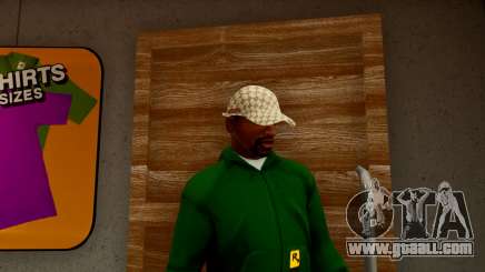 Realistic Gucci Cap Brown for GTA San Andreas Definitive Edition