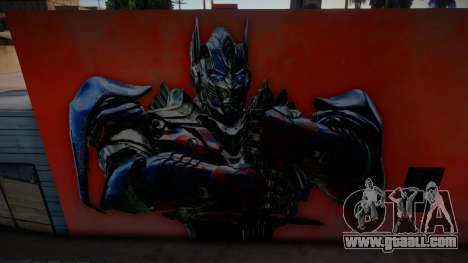 Optimus Prime TF5 Murals v2 for GTA San Andreas
