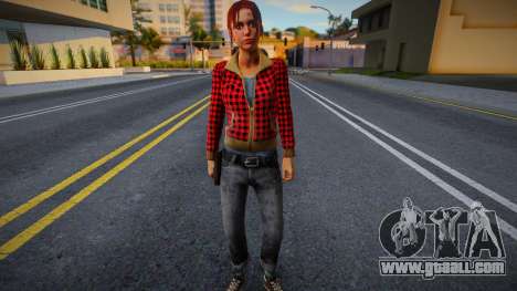 Zoe (Red Plaid Coat) from Left 4 Dead for GTA San Andreas
