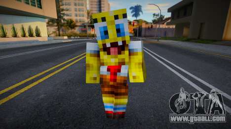 Steve Body Sponge Bob for GTA San Andreas