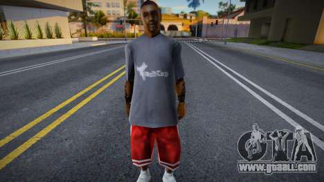 African-American man in grey T-shirt for GTA San Andreas