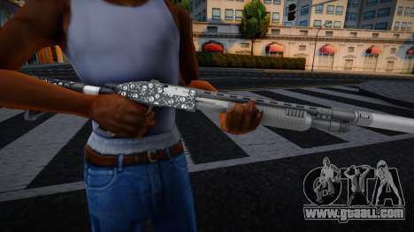 Pump Shotgun (Bones Finish) v2 for GTA San Andreas