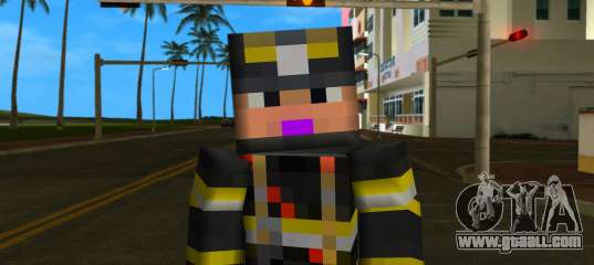 Steve Body Fireman for GTA Vice City