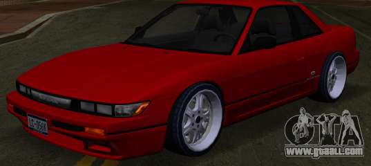 Nissan Silvia S13 Ks On Custom Wheels for GTA Vice City