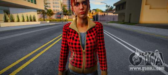 Zoe (Red Plaid Coat) from Left 4 Dead for GTA San Andreas