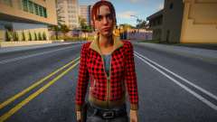 Zoe (Red Plaid Coat) from Left 4 Dead for GTA San Andreas