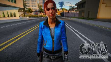 Zoe (Blue Leather) from Left 4 Dead for GTA San Andreas