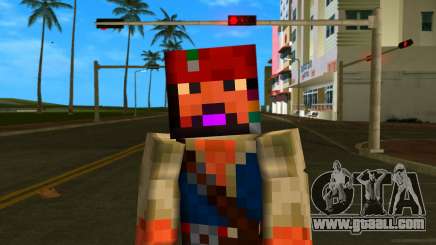 Steve Body Jack Sparrow for GTA Vice City