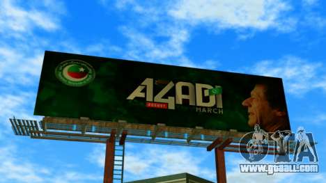 Azadi March Billboards for GTA Vice City