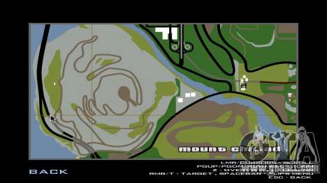 Traced track for BMX on Mount Chilliad for GTA San Andreas