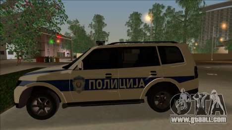 Serbian Police Mitsubishi Pajero for GTA Vice City