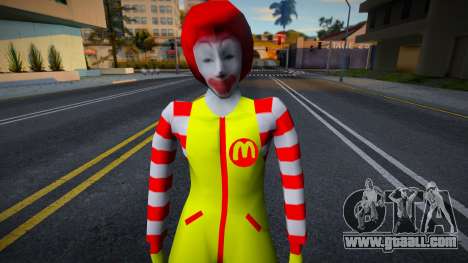Filipino Ronald McDonald for GTA San Andreas