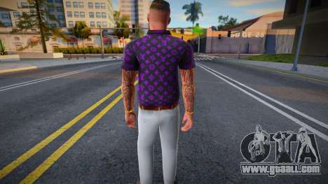 Young man with tattoos for GTA San Andreas