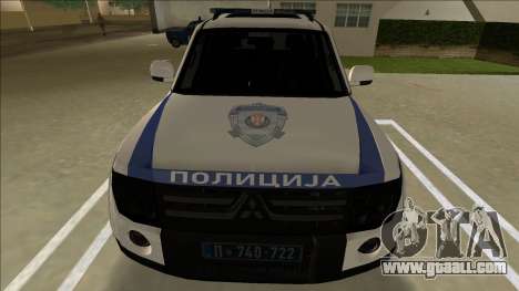 Serbian Police Mitsubishi Pajero for GTA Vice City