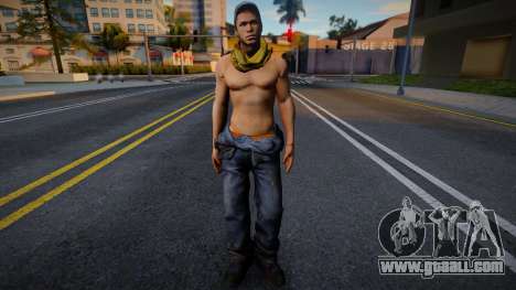Left 4 Dead 2 Ellis Shirtless for GTA San Andreas