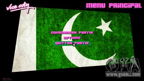 Pakistan Flag at Menu for GTA Vice City