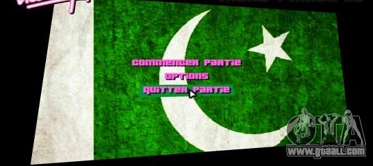 Pakistan Flag at Menu for GTA Vice City
