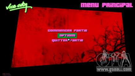 Zombie Apocalipsis Menu for GTA Vice City