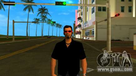 Tommy with glasses and a goatee for GTA Vice City