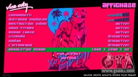 Hotline Miami Menu HD v8 for GTA Vice City