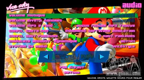 Super Mario HD Menu for GTA Vice City