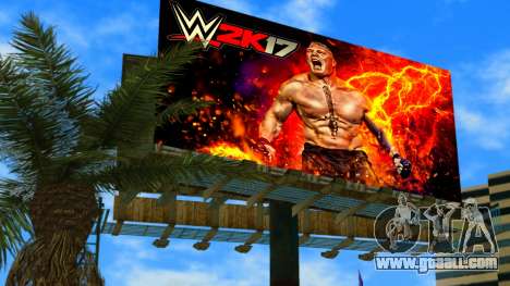 Brock Lesnar WWE2K17 Billboard for GTA Vice City